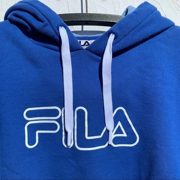 ☀️ FILA TWO-TONED CROPPED HOODIE | XL #FML130020 - Picture 5 of 9